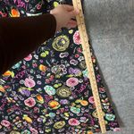 Karin Stevens  20w Black Multi Color Tutti Fruitti Floral Dress V Neck Sleeveless Photo 4