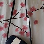 Gap New With Tags NWT  Crossbody Bag Blue Wite Stripe Photo 0