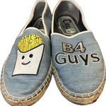 Circus by Sam Edelman Leni "Fries B4 Guys" Embroidered Espadrille Flats Size 8.5 Photo 0