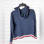 Tommy Hilfiger ‎ Women's Medium Hoodie Cropped Fit Preppy Logo Hooded Photo 4