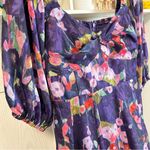 Hutch Anthropologie  Dress Women Medium PETITE Pink Puffy Ruffle babydoll Fairy Photo 9