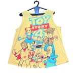 Disney Pixar Toy Story 4 Tank Top Womens XL Yellow Graphic Woody Buzz Lightyear Photo 1