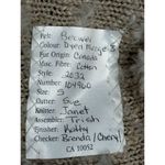 Pristine Paula Lishman M Rose Beige Sheared Beaver Cotton Knit Jacket Tan Size M Photo 1