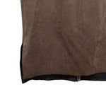 Vince Camuto Mock Neck Sleeveless Faux Suede Top Rich Chocolate Brown Small Photo 2