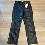 Good American NWT  Better Than Leather Good Icon Faux Leather Pant Size 14/32 Photo 1