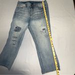 Lane Bryant • Distressed Pattern Patch And Embroidery Capris Size 14 Photo 6