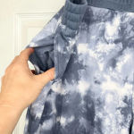 Abound  Women Tie Dye Fleece Joggers Blue and Ivory Elastic Waist Size 4X Photo 3