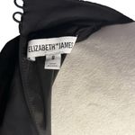 Elizabeth and James  Black Carlita Dress Halter Ruched Waist Tiered Hem Size 8 Photo 1