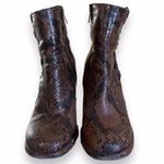 Free People Marietta Snake Heeled Ankle Booties Size 37 Photo 2