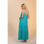 💕FRESH LAUNDRY💕 Gauze Flowy Dress ~ 100% Cotton Veridian Blue Small S NWOT Photo 3