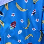 Nike Blue Fruits Windbreaker Jacket S Bananas Strawberries Photo 3