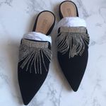 Schutz Shultz Eliora Rhinestone Fringe Mules NEW Holiday Party Size 7 Photo 4