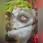 Korn band cropped t shirt size Medium Green Photo 3