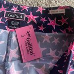GOLFTINI Navy Hot Pink Shooting Stars Pull On Knit GOLF SKORT Medium NWT Blue Photo 3