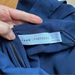 Fame and Partners Navy Tie Back Cut Out Dress Photo 11