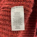 BP New Pointelle Chunky Knit Sweater Oversized Long Sleeve Red Rhubarb Photo 15
