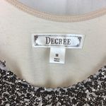 Decree  Tan & Gold Sequins Embellished Tank Top M Photo 4