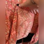 MPH coral paisley button up dress Orange Size 3X Photo 7