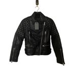 ALLSAINTS Esher‎ Leather Biker Jacket Size 2 Black Photo 7