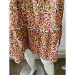 Wild Fable NWT double strap sleeveless orange rustic country cotton Floral Dress Photo 3