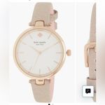 Kate Spade New York Holland Three-Hand Rose Gold-Tone Glitter Leather Watch 34mm Photo 5