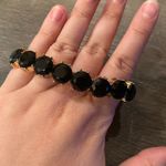 Charter Club  Onyx Crystal Stretchy‎ Bracelet New Photo 2