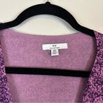 H by Halston H Halston | Purple Long Sleeve Patterned Wrap Dress Size Small NWT Photo 2