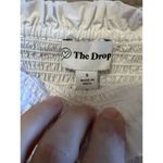 The Drop Top White Crop Shirt Ruffle Form Fit Puff Sleeves Peasant Marisol SMALL Photo 1