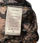 Evereve Maren Jumpsuit Smocked Wide Leg Sleeveless Print Brown Black Size Large Photo 13