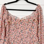 NEW Sadie & Sage Women’s Pink Floral Ruffle Romper, NEW with Tags, Size Medium Photo 2