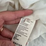 Anthropologie  MAEVE Angela Ruffle Peasant Blouse White 100% Sz S Photo 5