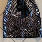 BCBGMAXAZRIA  Sequined Dress In Color Black/Comb Size 2 Photo 7