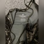 American Eagle  velvet dark green crop top/tank top Photo 1