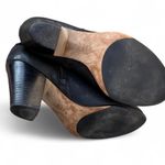 Ann Taylor - Women's Black Leather Ankle Boots - Size 6.5- Zip Heels Photo 5