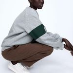 ZARA NWT Textured Dusty Purple High-Waisted Pants Photo 3