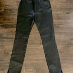 BLDWN Ultra High Rise Skinny Leather Pants Black Size 28 Photo 0