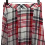 Tommy Hilfiger Womens Plaid Handkerchief Hem Midi Skirt 8 Red Nautical Preppy Photo 9