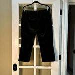 Laundry by Shelli Segal Black Velvet Crop Kick Flare Pants - 8 Photo 8