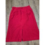 Pendleton VINTAGE  Women's Virgin Wool Coat Jacket Skirt SET Red USA Size 14 L Photo 5