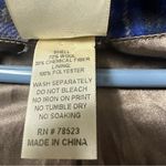 V Los Angeles Wool Blue Gray Plaid Zip Pea Coat Jacket Hooded Double Breasted L Size L Photo 9