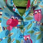 Nick & Nora Nick Nora flannel sleep shirt pullover owl Small Photo 4