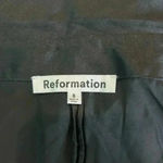 Reformation  Alaine Faux-Wrap Silk Mini Dress Cocktail Party Holiday LBD Size 8 Photo 6