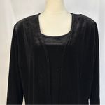 Dress Barn Vintage Velvet Long Sleeve Cardigan Tunic Attached Combo Size 18/20 Photo 1