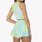 We Wore What  Blue Green Flare Bell Denim Shorts Size 26 NWT Brand New Photo 4