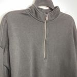 Banana Republic  factory half zip sweatshirt bubble‎ sleeves size medium Photo 2