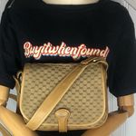 Gucci Micro GG Monogram Leather & Canvas Single Flap Crossbody Shoulder Bag Photo 0