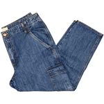 Universal Thread Cargo Boyfriend Jeans Mid Rise 100% Cotton Medium Wash Size 14 Blue Photo 13