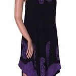 Ladies Semi Sheer ASymm Dress Black Size undefined Photo 0