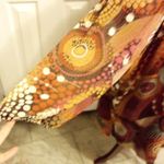 Maggie Barnes Maggie Burns Plus Size 5X Abstract Print Button Front Tunic Top Orange Brown Photo 1