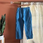 Everlane  The Organic Straight-Leg‎ Pant Cropped Blue Double Button NEW Size 8 Photo 1